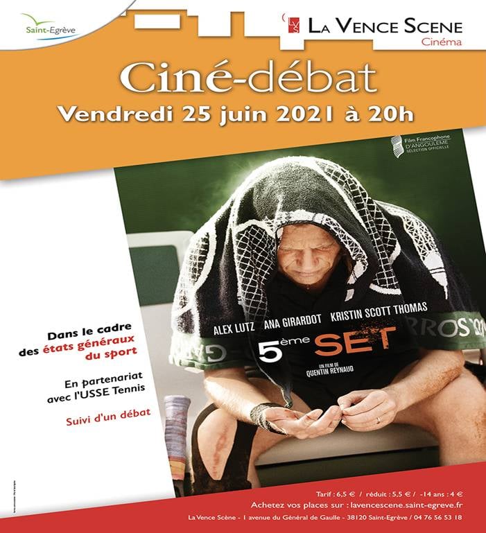 Lire la suite à propos de l’article Film “5e set” vendredi 25 juin à 20h suivi d’un débat sur le thème “Sport santé”