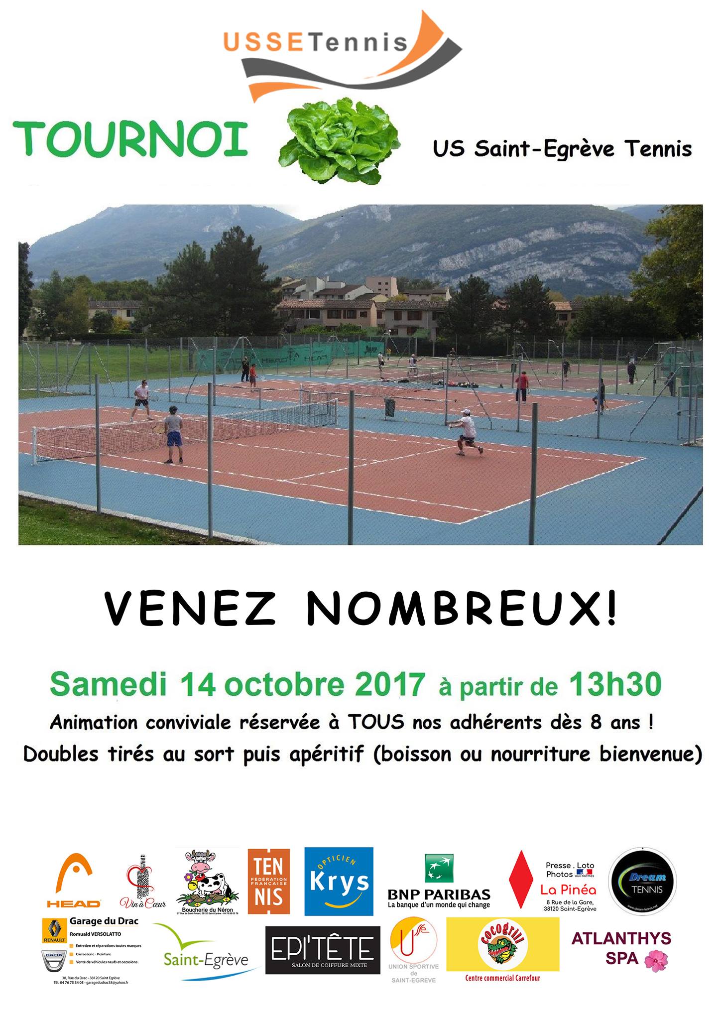 Lire la suite à propos de l’article Rappel tournoi salade ce samedi 13h30 au club