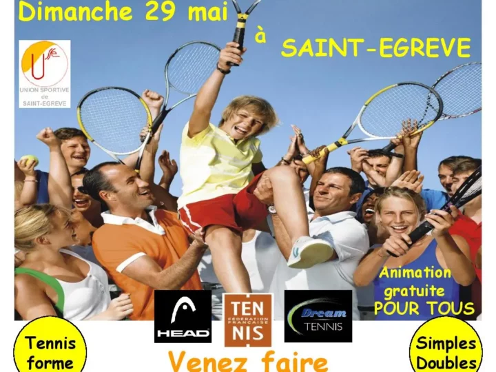 FÊTE DU TENNIS dimanche 29 mai 16h au club, ouvert à tous!