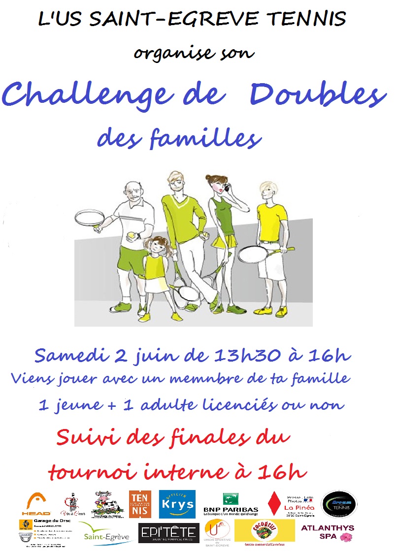 Lire la suite à propos de l’article CHALLENGE DE DOUBLE SUIVI DES FINALES DU TOURNOI INTERNE SAMEDI 2 JUIN