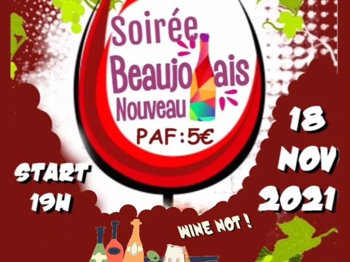 Soirée Beaujolais au club ce jeudi 18 novembre à partir de 19h