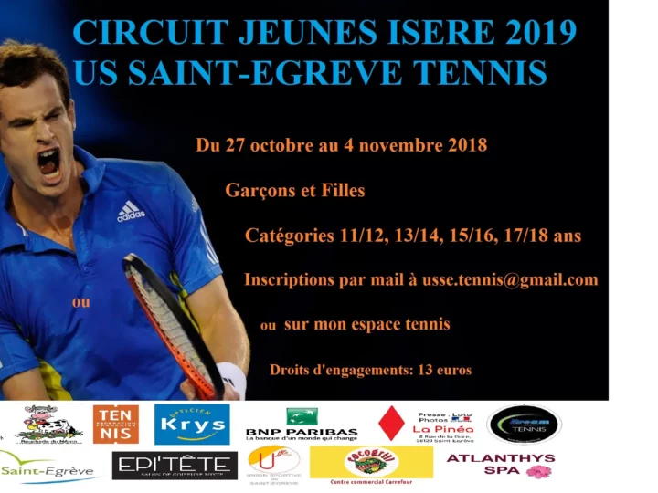 Tournoi jeunes du 27/10 au 4/11 2018