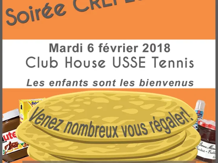 Soirée CRÊPES PARTY mardi 6 février à partir de 19h