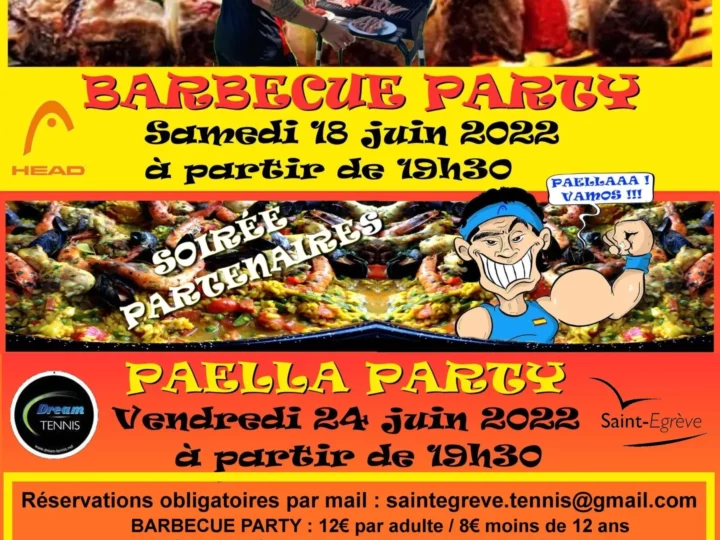 Grosses soirées au club pendant le tournoi senior, inscrivez vous ;-)
