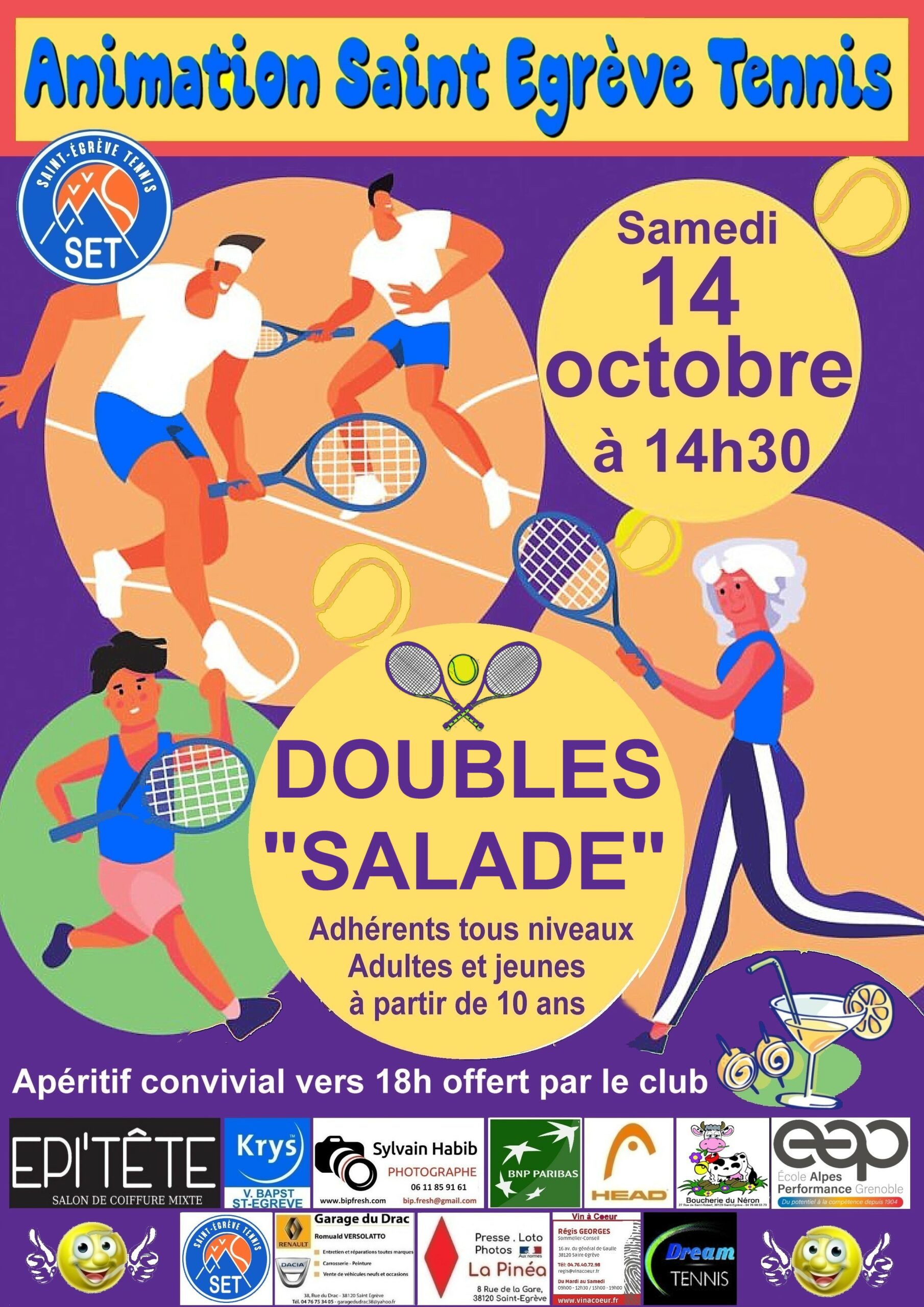 Lire la suite à propos de l’article Animation DOUBLES SALADE samedi 14 octobre